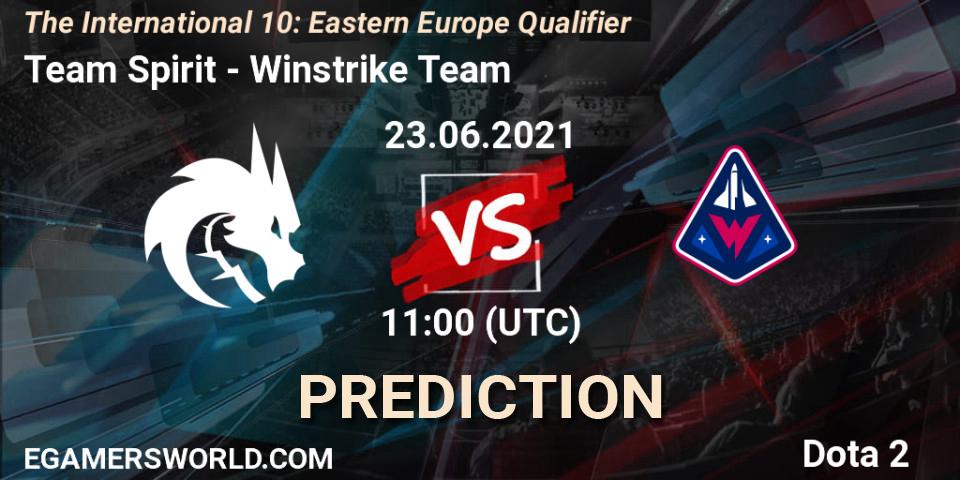 Team Spirit - Winstrike Team: Maç tahminleri. 23.06.21, Dota 2, The International 10: Eastern Europe Qualifier