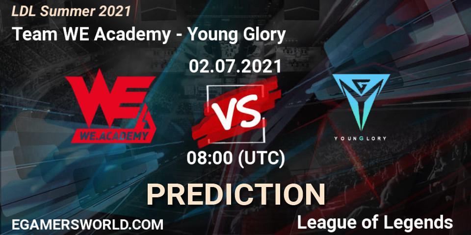 Team WE Academy - Young Glory: Maç tahminleri. 02.07.2021 at 08:00, LoL, LDL Summer 2021
