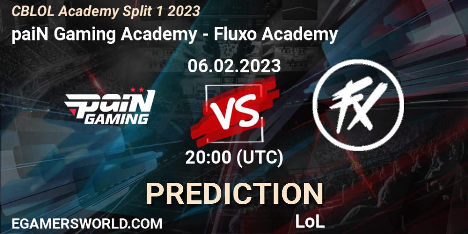 paiN Gaming Academy - Fluxo Academy: Maç tahminleri. 06.02.23, LoL, CBLOL Academy Split 1 2023