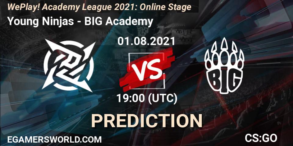 Young Ninjas - BIG Academy: Maç tahminleri. 01.08.2021 at 19:00, Counter-Strike (CS2), WePlay Academy League Season 1: Online Stage