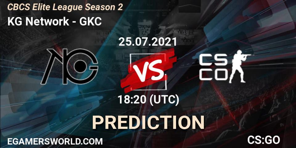 KG Network - GKC: Maç tahminleri. 25.07.2021 at 18:20, Counter-Strike (CS2), CBCS Elite League Season 2