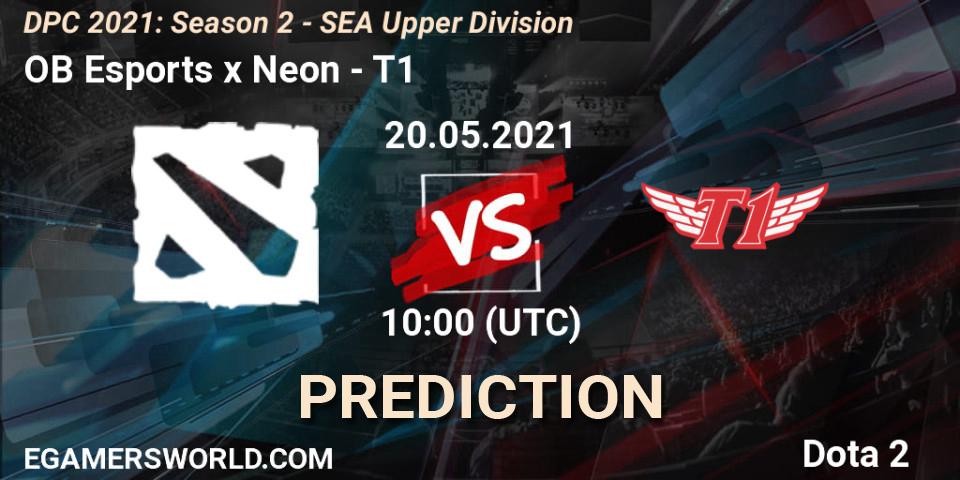 OB Esports x Neon - T1: Maç tahminleri. 20.05.2021 at 10:02, Dota 2, DPC 2021: Season 2 - SEA Upper Division