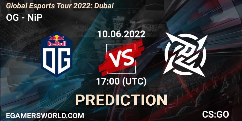 OG - NiP: Maç tahminleri. 10.06.2022 at 17:00, Counter-Strike (CS2), Global Esports Tour 2022: Dubai