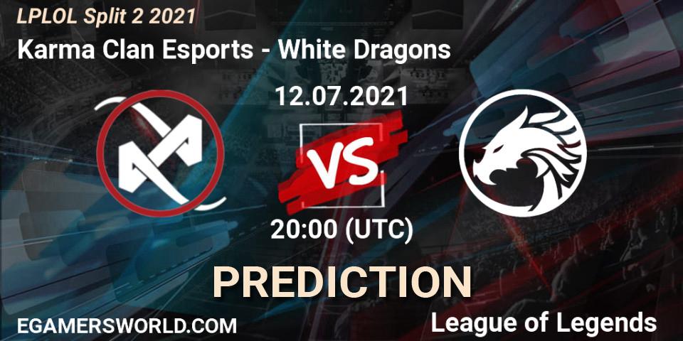 Karma Clan Esports - White Dragons: Maç tahminleri. 12.07.2021 at 20:00, LoL, LPLOL Split 2 2021