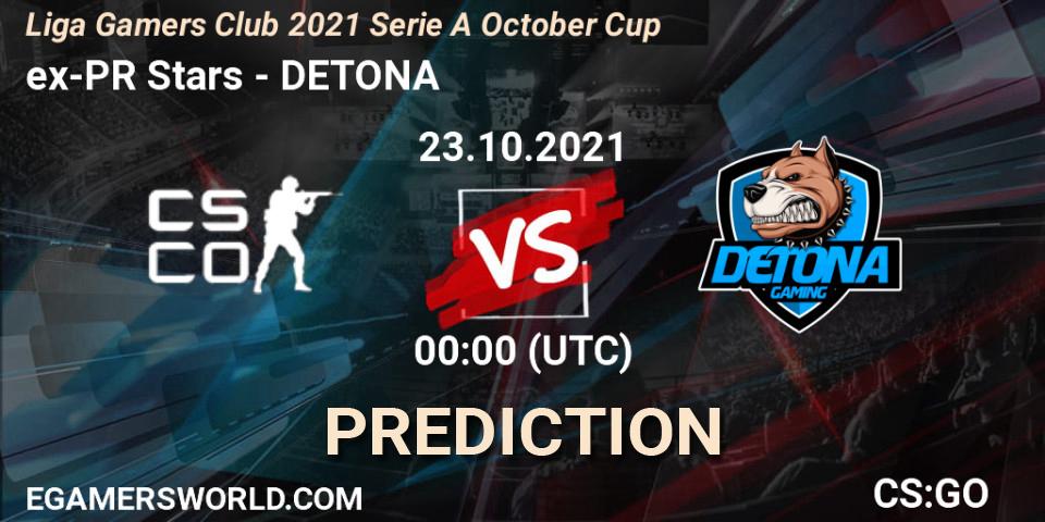 ex-PR Stars - DETONA: Maç tahminleri. 22.10.21, CS2 (CS:GO), Liga Gamers Club 2021 Serie A October Cup