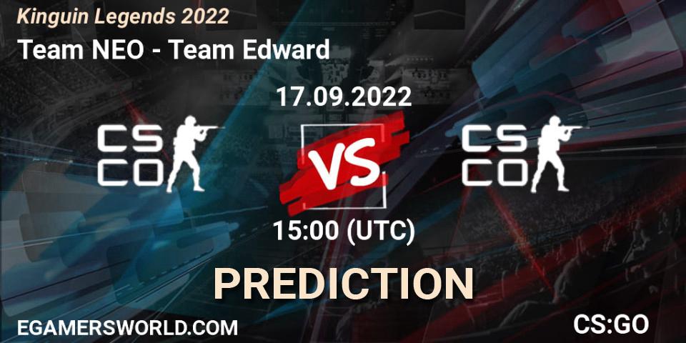 Team NEO - Team Edward: Maç tahminleri. 17.09.2022 at 15:10, Counter-Strike (CS2), Kinguin Legends 2022