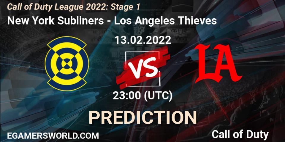 New York Subliners - Los Angeles Thieves: Maç tahminleri. 12.02.22, Call of Duty, Call of Duty League 2022: Stage 1