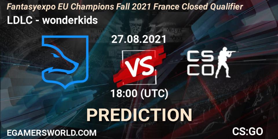 LDLC - wonderkids: Maç tahminleri. 27.08.2021 at 18:00, Counter-Strike (CS2), Fantasyexpo EU Champions Fall 2021 France Closed Qualifier