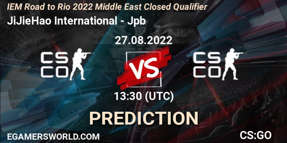 JiJieHao International - Jpb: Maç tahminleri. 27.08.2022 at 13:30, Counter-Strike (CS2), IEM Road to Rio 2022 Middle East Closed Qualifier