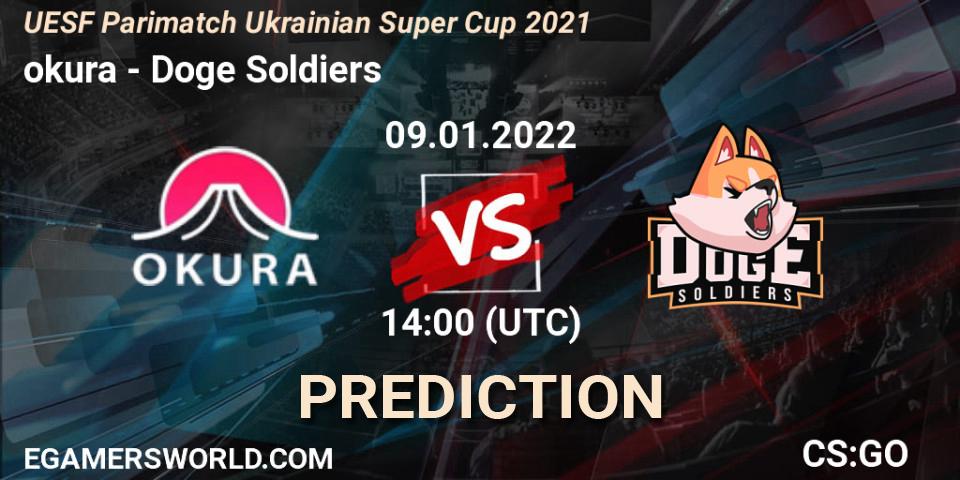 okura - Doge Soldiers: Maç tahminleri. 09.01.2022 at 14:10, Counter-Strike (CS2), UESF Parimatch Ukrainian Super Cup 2021