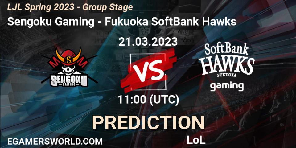 Sengoku Gaming - Fukuoka SoftBank Hawks: Maç tahminleri. 21.03.2023 at 11:00, LoL, LJL Spring 2023 - Group Stage