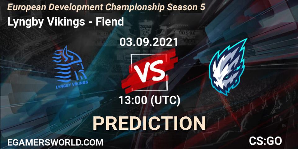 Lyngby Vikings - Fiend: Maç tahminleri. 03.09.2021 at 14:15, Counter-Strike (CS2), European Development Championship Season 5