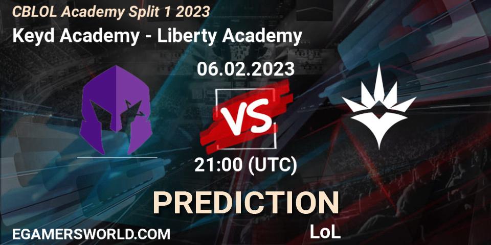 Keyd Academy - Liberty Academy: Maç tahminleri. 06.02.23, LoL, CBLOL Academy Split 1 2023
