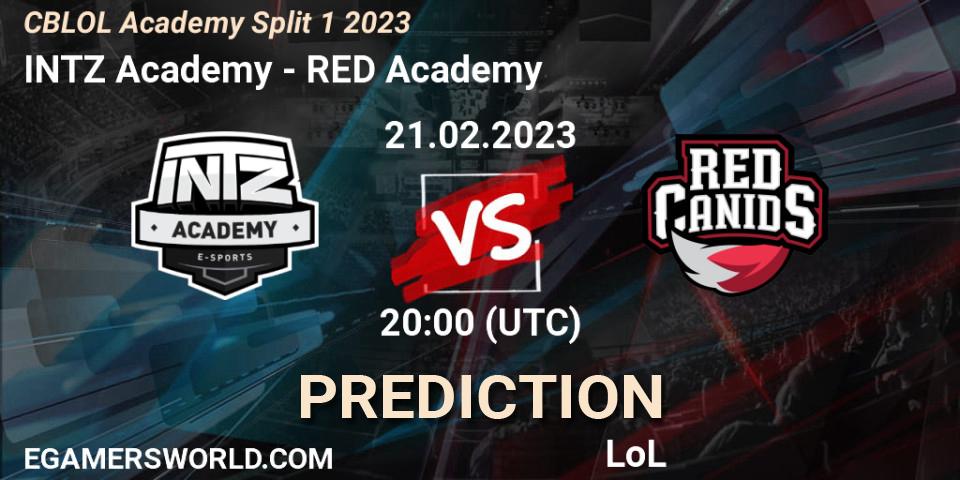 INTZ Academy - RED Academy: Maç tahminleri. 21.02.23, LoL, CBLOL Academy Split 1 2023