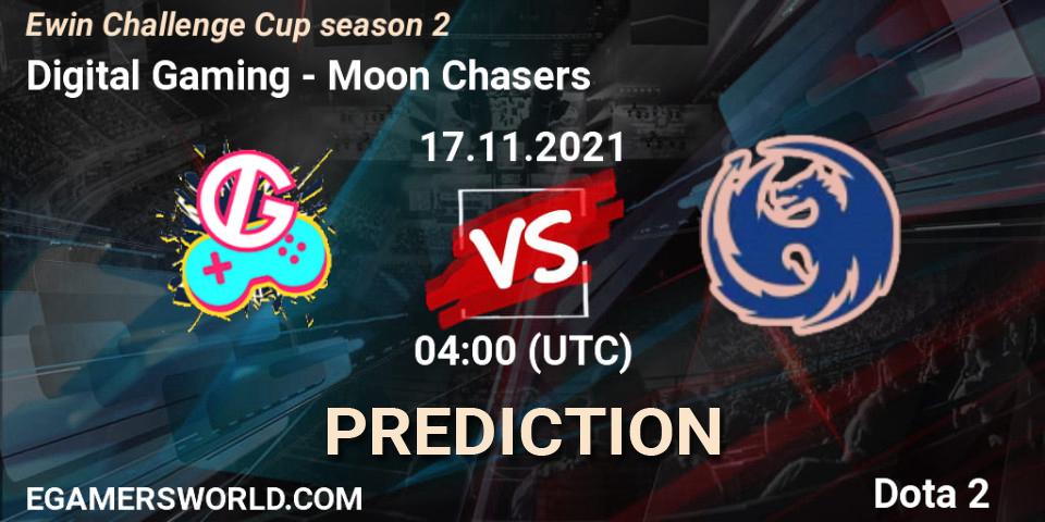 Digital Gaming - Moon Chasers: Maç tahminleri. 17.11.2021 at 04:12, Dota 2, Ewin Challenge Cup season 2