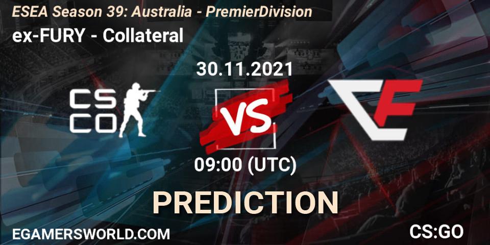 ex-FURY - Collateral: Maç tahminleri. 30.11.2021 at 09:00, Counter-Strike (CS2), ESEA Season 39: Australia - Premier Division
