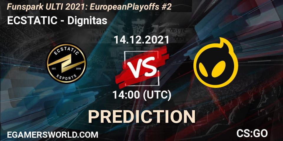 ECSTATIC - Dignitas: Maç tahminleri. 14.12.2021 at 14:40, Counter-Strike (CS2), Funspark ULTI 2021: European Playoffs #2