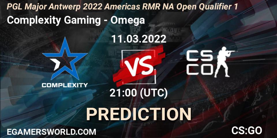 Complexity Gaming - Omega: Maç tahminleri. 11.03.2022 at 21:05, Counter-Strike (CS2), PGL Major Antwerp 2022 Americas RMR NA Open Qualifier 1