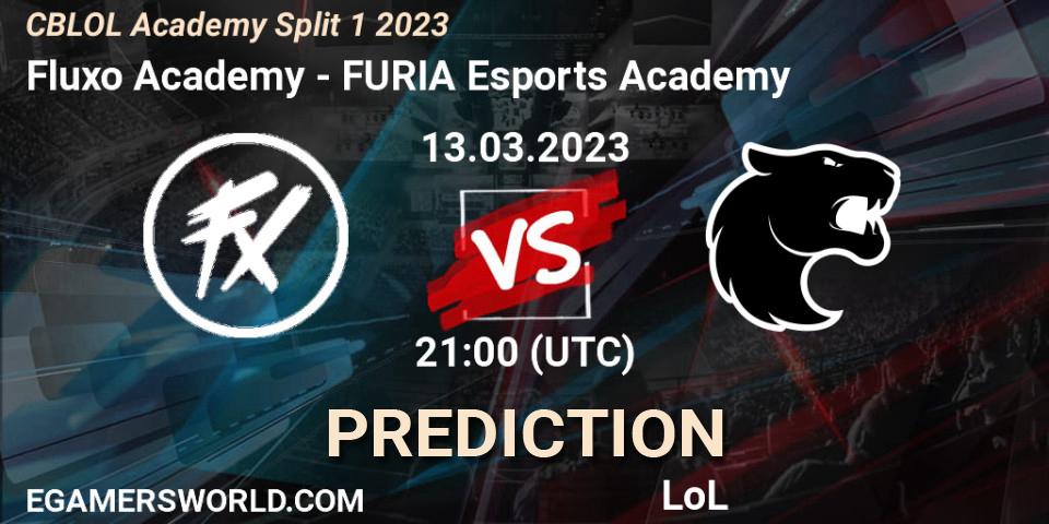 Fluxo Academy - FURIA Esports Academy: Maç tahminleri. 13.03.2023 at 21:00, LoL, CBLOL Academy Split 1 2023