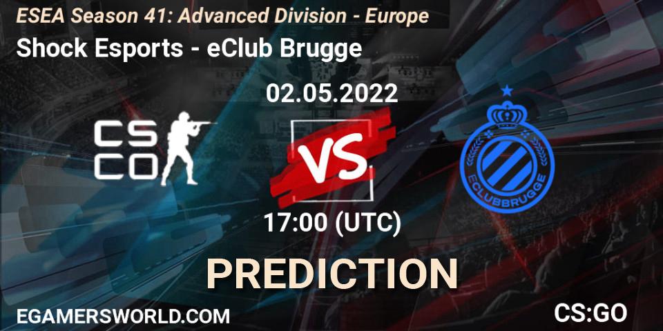 Shock Esports - eClub Brugge: Maç tahminleri. 02.05.2022 at 17:00, Counter-Strike (CS2), ESEA Season 41: Advanced Division - Europe