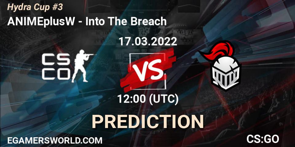 ANIMEplusW - Into The Breach: Maç tahminleri. 17.03.2022 at 12:00, Counter-Strike (CS2), Hydra Cup #3