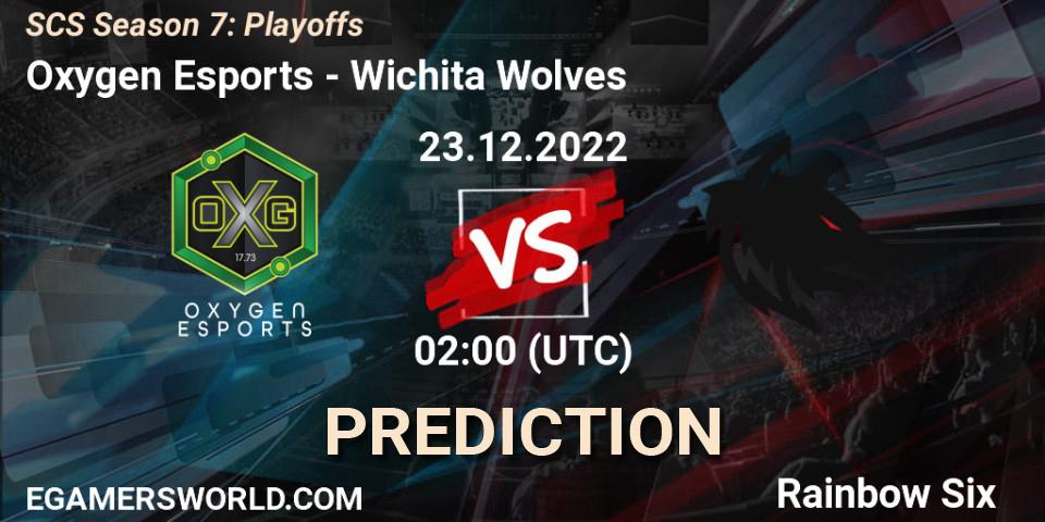Oxygen Esports - Wichita Wolves: Maç tahminleri. 23.12.2022 at 02:00, Rainbow Six, SCS Season 7: Playoffs
