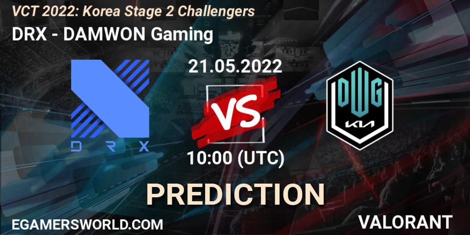DRX - DAMWON Gaming: Maç tahminleri. 21.05.2022 at 10:00, VALORANT, VCT 2022: Korea Stage 2 Challengers
