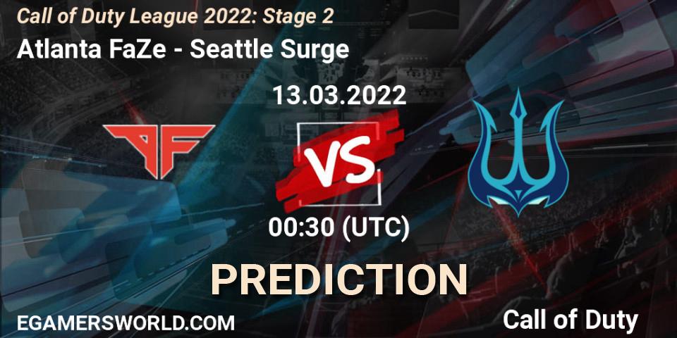 Atlanta FaZe - Seattle Surge: Maç tahminleri. 13.03.2022 at 00:30, Call of Duty, Call of Duty League 2022: Stage 2