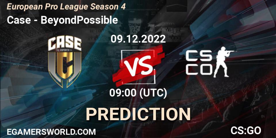 Case - BeyondPossible: Maç tahminleri. 09.12.22, CS2 (CS:GO), European Pro League Season 4