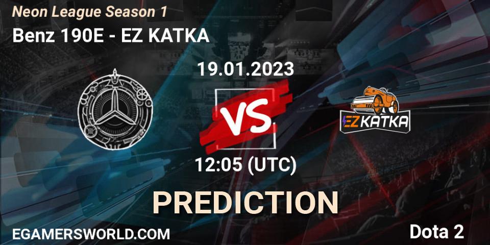 Benz 190E - EZ KATKA: Maç tahminleri. 19.01.2023 at 12:05, Dota 2, Neon League Season 1
