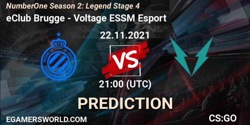 eClub Brugge - Voltage ESSM Esport: Maç tahminleri. 22.11.2021 at 21:00, Counter-Strike (CS2), NumberOne Season 2: Legend Stage 4