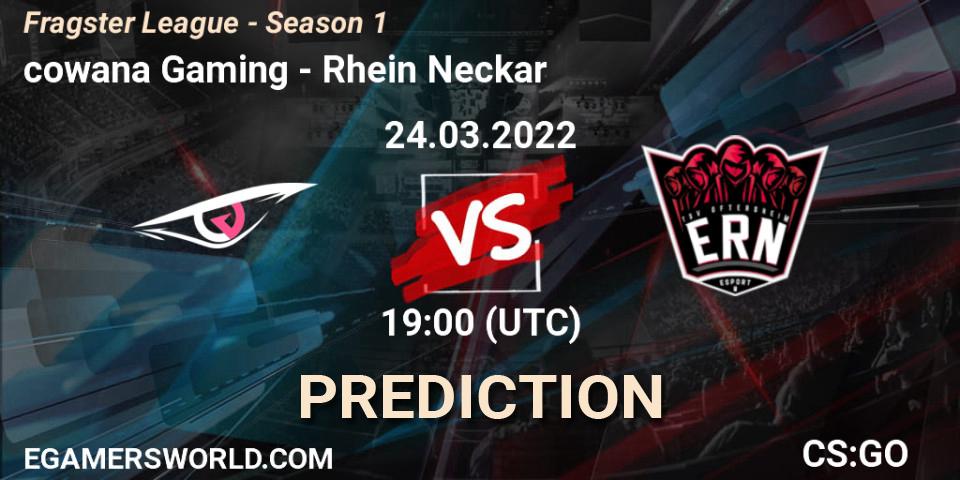 cowana Gaming - Rhein Neckar: Maç tahminleri. 24.03.2022 at 19:00, Counter-Strike (CS2), Fragster League - Season 1