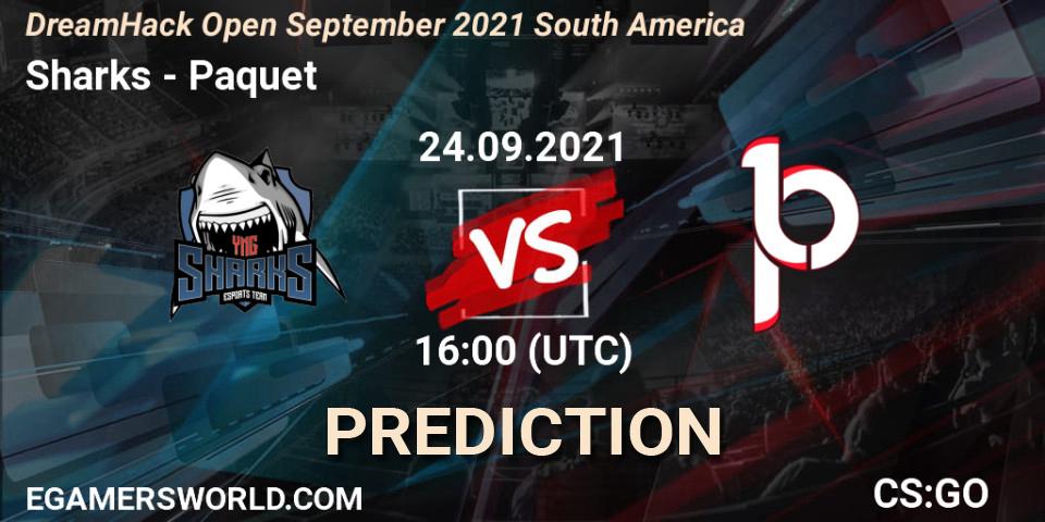 Sharks - Paquetá: Maç tahminleri. 24.09.2021 at 16:00, Counter-Strike (CS2), DreamHack Open September 2021 South America