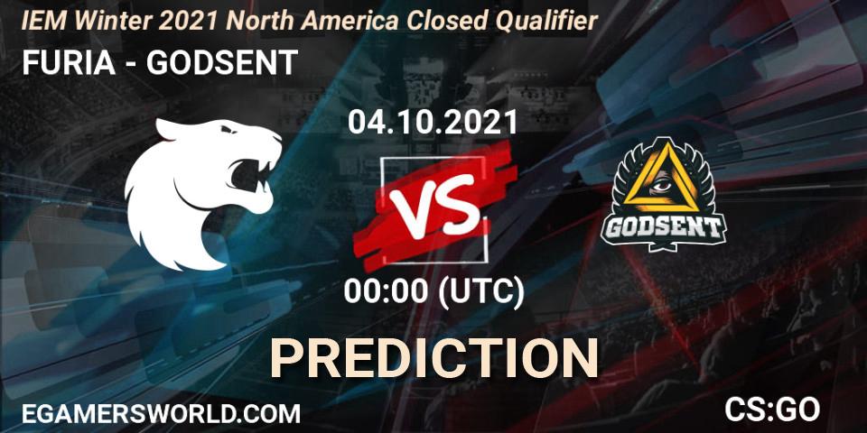 FURIA - GODSENT: Maç tahminleri. 04.10.2021 at 00:00, Counter-Strike (CS2), IEM Winter 2021 North America Closed Qualifier