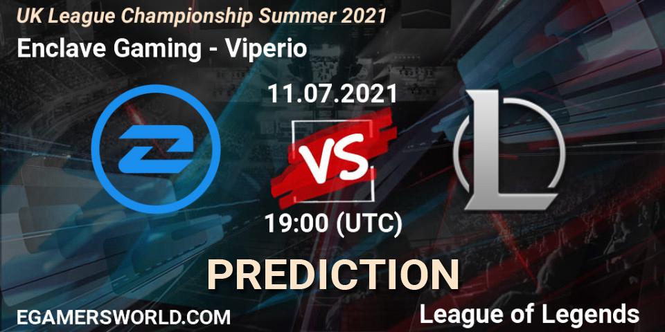 Enclave Gaming - Viperio: Maç tahminleri. 11.07.2021 at 19:00, LoL, UK League Championship Summer 2021