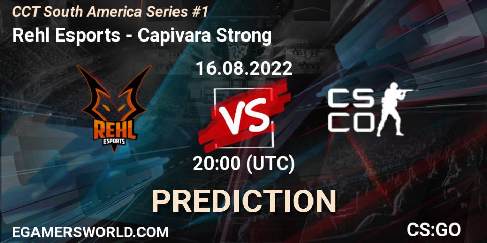 Rehl Esports - Capivara Strong: Maç tahminleri. 16.08.2022 at 20:00, Counter-Strike (CS2), CCT South America Series #1