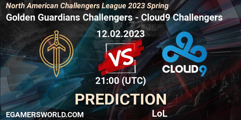Golden Guardians Challengers - Cloud9 Challengers: Maç tahminleri. 12.02.23, LoL, NACL 2023 Spring - Group Stage