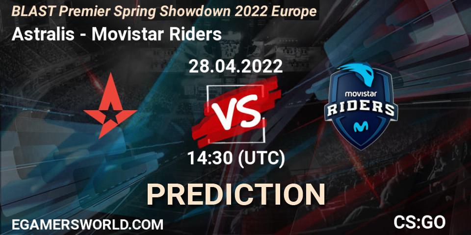 Astralis - Movistar Riders: Maç tahminleri. 28.04.2022 at 14:30, Counter-Strike (CS2), BLAST Premier Spring Showdown 2022 Europe