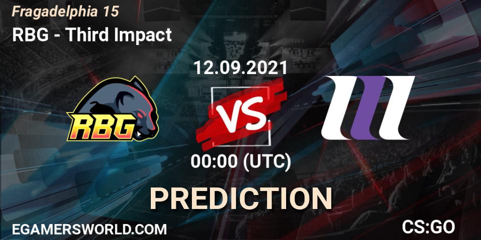 RBG - Third Impact: Maç tahminleri. 12.09.2021 at 00:25, Counter-Strike (CS2), Fragadelphia 15