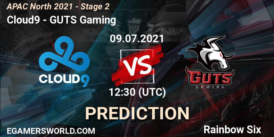 Cloud9 - GUTS Gaming: Maç tahminleri. 09.07.2021 at 11:50, Rainbow Six, APAC North 2021 - Stage 2
