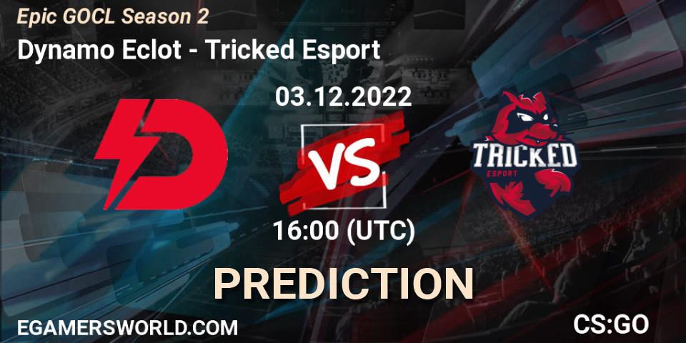 Dynamo Eclot - Tricked Esport: Maç tahminleri. 03.12.2022 at 18:10, Counter-Strike (CS2), Epic GOCL Season 2