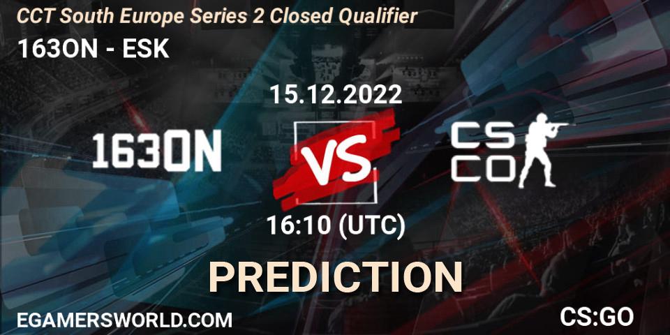 163ON - eSportsKosova: Maç tahminleri. 15.12.2022 at 16:10, Counter-Strike (CS2), CCT South Europe Series 2 Closed Qualifier
