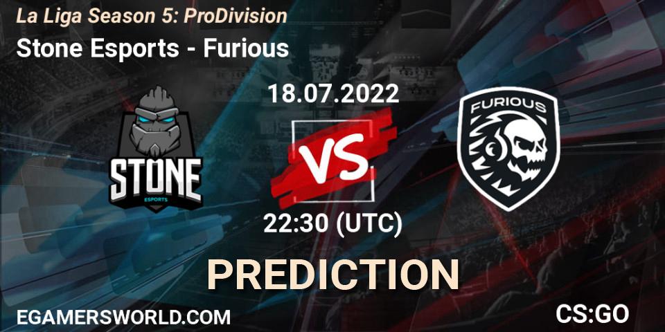Stone Esports - Furious: Maç tahminleri. 18.07.2022 at 22:45, Counter-Strike (CS2), La Liga Season 5: Pro Division