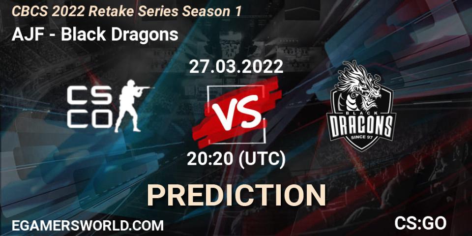  Arena Jogue Fácil Esports - Black Dragons: Maç tahminleri. 27.03.2022 at 20:20, Counter-Strike (CS2), CBCS 2022 Retake Series Season 1