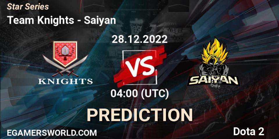 Team Knights - Saiyan: Maç tahminleri. 28.12.2022 at 04:10, Dota 2, Star Series