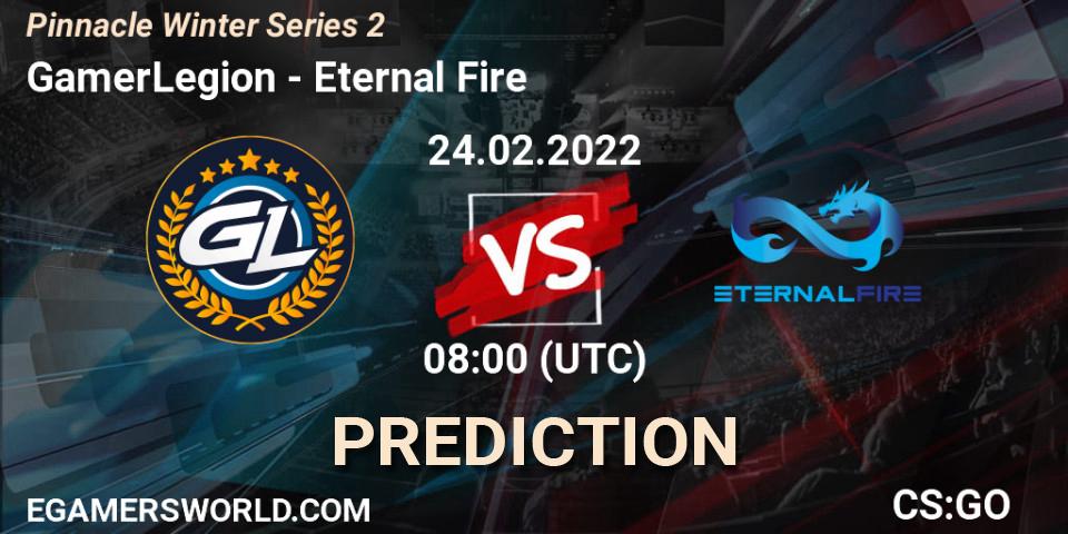 GamerLegion - Eternal Fire: Maç tahminleri. 24.02.2022 at 08:00, Counter-Strike (CS2), Pinnacle Winter Series 2