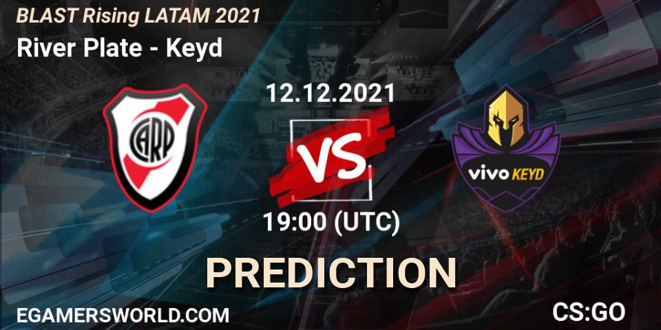River Plate - Keyd: Maç tahminleri. 12.12.21, CS2 (CS:GO), BLAST Rising LATAM 2021