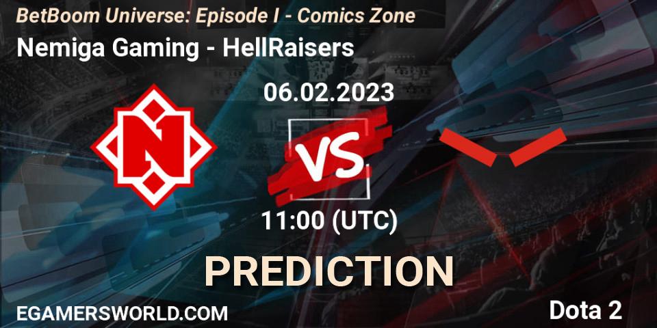Nemiga Gaming - HellRaisers: Maç tahminleri. 06.02.23, Dota 2, BetBoom Universe: Episode I - Comics Zone