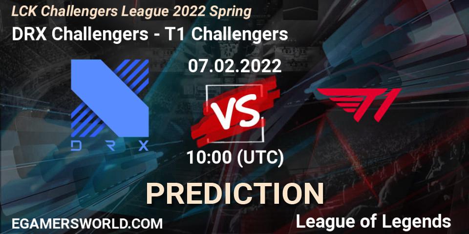 DRX Challengers - T1 Challengers: Maç tahminleri. 07.02.2022 at 10:10, LoL, LCK Challengers League 2022 Spring