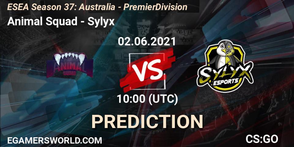 Animal Squad - Sylyx: Maç tahminleri. 02.06.2021 at 10:00, Counter-Strike (CS2), ESEA Season 37: Australia - Premier Division
